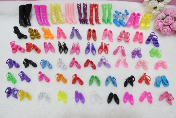 60 Pares Moda Tacones Altos Zapatos Sandalias Muñeca Zapatos Para Muñecas 11.5" Juguete para Niños 1/6 Foto 4 de 4