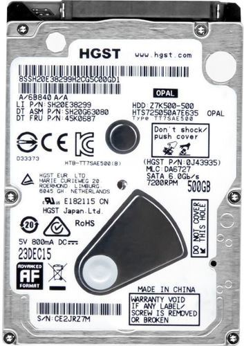 Disk HGST Travelstar Z7K500 HTS725050A7E635 500GB 7.2K 32MB SATA III 2.5'' - Picture 3 of 3