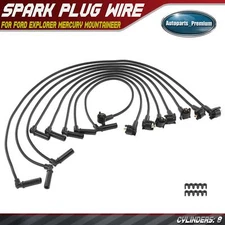 8x Spark Plug Wire Sets for Ford Explorer Mercury Mountaineer 1998-2000 V8 5.0L