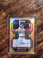 Sean McLain 2022 Prizm Draft Picks NEON ORANGE Prizm Auto /20 DODGERS PROSPECT 