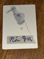 NICK DEAN 2018 Leaf PERFECT GAME AUTOGRAPH PRINTING PLATE #1/1 MARYLAND, CUBS