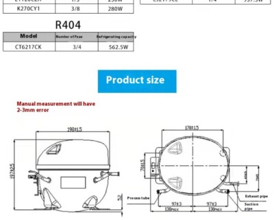 Refrigerator Freezer Compressor R290 Refrigerant L68CU1 L76 L83