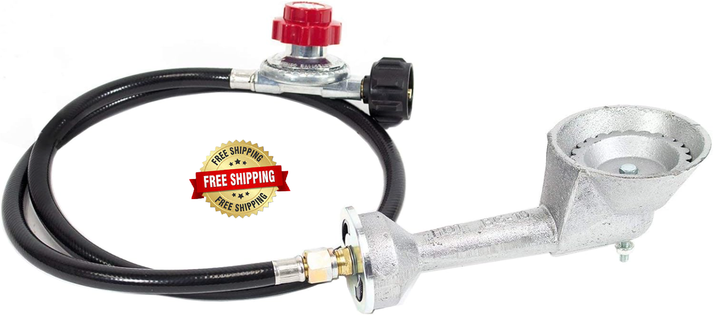 Quemadores de Gas Cabeza Para Gas de Alta Presión con Regulador Manguera NEW US