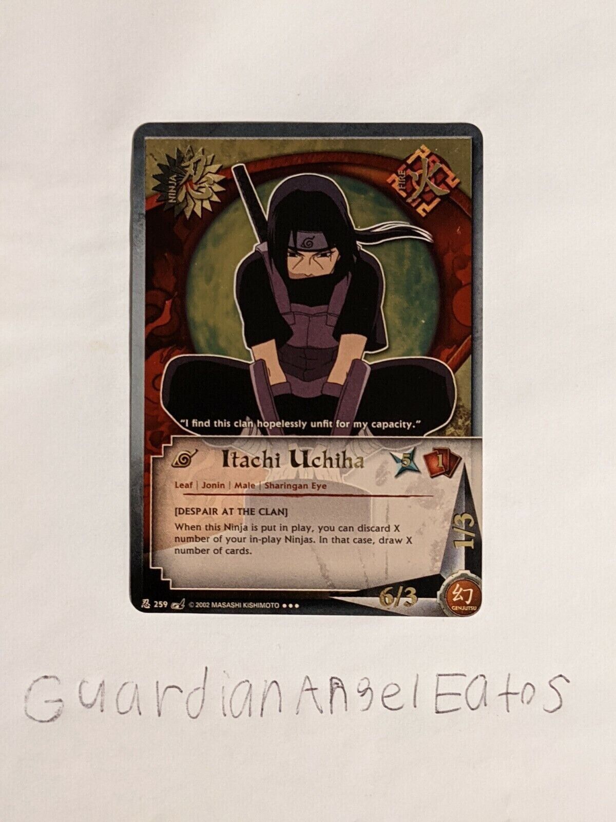 Naruto TCG Shisui Uchiha #HY13079 Special Super Rare Little Dino CCG