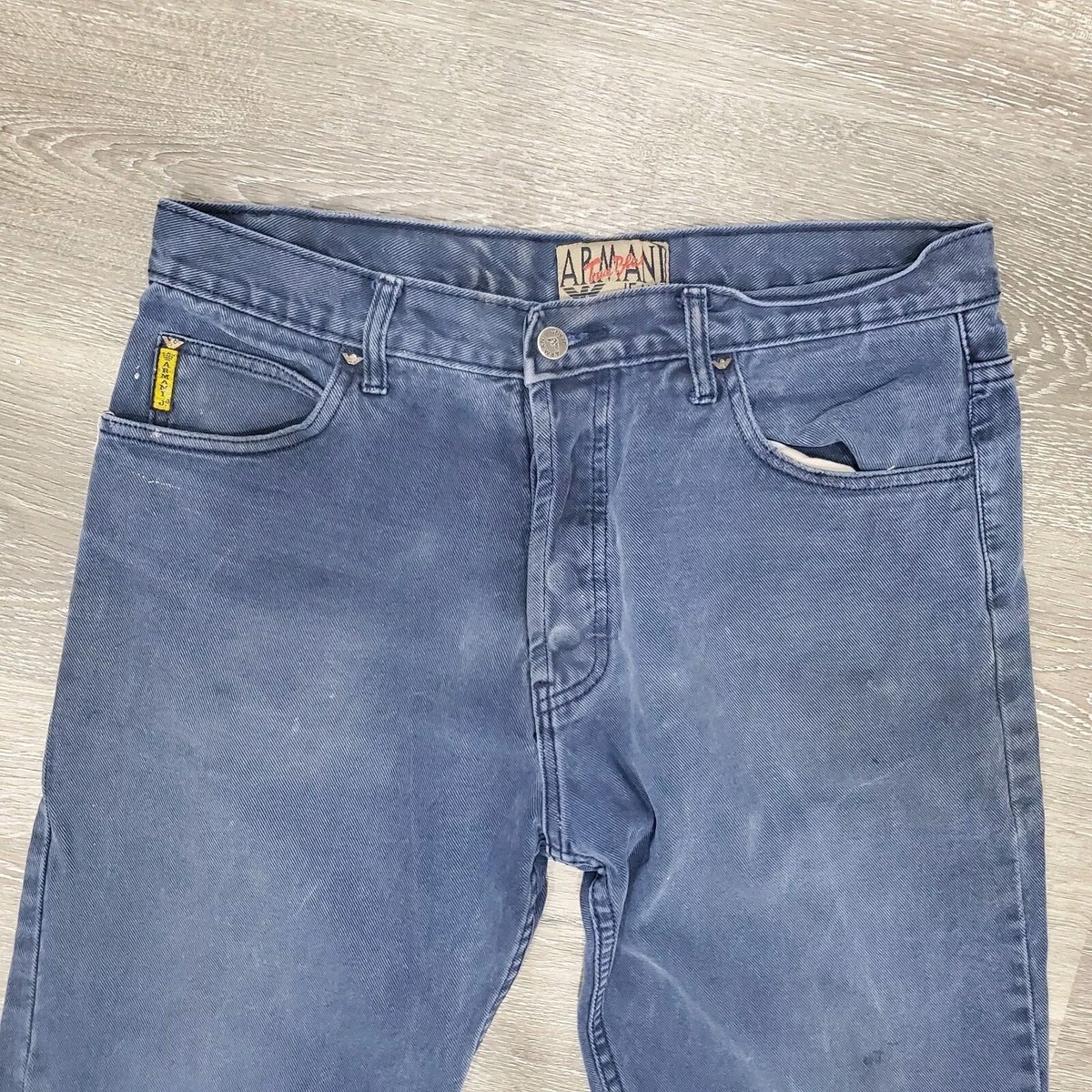 パンツ 90s ARMANI JEANS ripped jeans ITALY made 90s ARMANI JEANS ripped jeans ITALY made - メルカリ