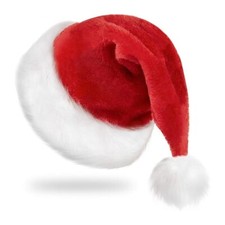 Christmas Santa Claus Hat Adult Christmas Holiday Hat Thickened Santa Claus Cap