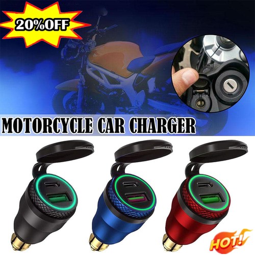 für BMW Ducati Motorrad QC3.0 USB Ladegerät für Hella Stecker / DIN Tool DEA - Zdjęcie 2 z 22