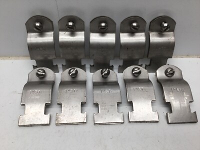 Rigid Conduit / Pipe Clamps 1  RGD-A SS304, SCH 40 & 80, (Lots of 10)