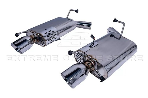 Muffler Axle Back 4.25" Exhaust W/ Valve Control For 09-15 Cadillac CTS-V Sedan - Picture 13 of 20