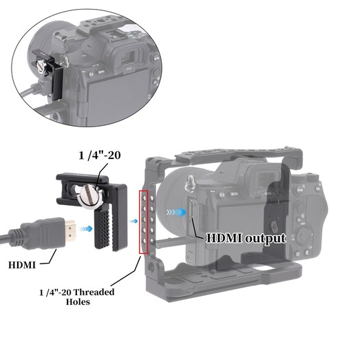 Camera Cage Universal HDMI Cable Clip Video Cable Bundle Quick Mounting Board - Picture 9 of 16