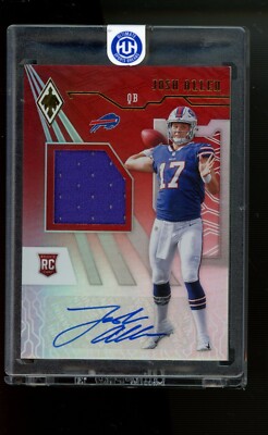 2018 PHOENIX #RJA-JA JOSH ALLEN AUTO ROOKIE CARD #110/125 BUFFALO BILLS MVP