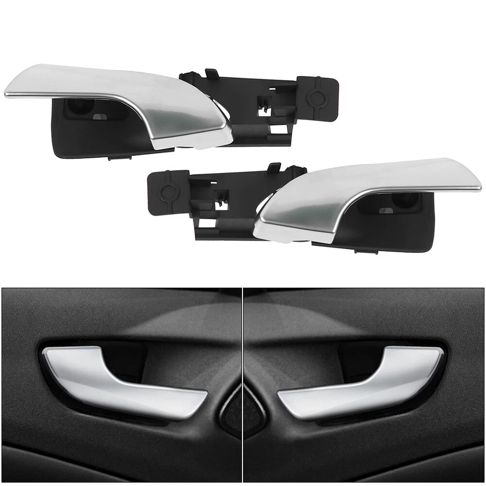 Car Interior Door Handle Front R+L Fit For 2010-19 Alfa Romeo Giulietta Chrome - Изображение 2 из 4