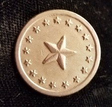 PRE CIVIL WAR 1 PIECE FLAT MAINE MILITIA BUTTON ALBERTS# ME-4-A1-TY SILVERED