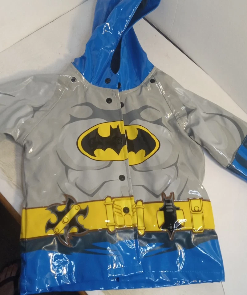 DC Comic Batman Impermeable con Capa por Western Chief Talla s10/2T Foto 4 de 4