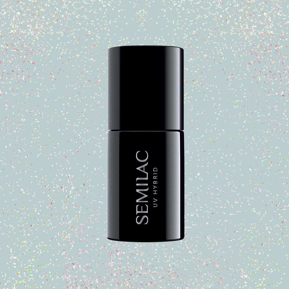 323 Icy Mint Shimmer UV Hybrid SEMILAC Nail Gel Polish Soak Off