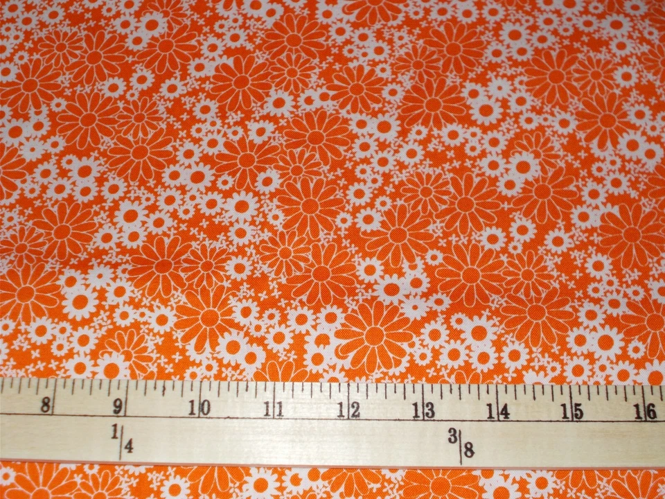 BTY Fabri-Colt Bathtime Bubbles Naranja Blanco Estampado 100% Algodón Edredón Tela Patio Foto 2 de 2