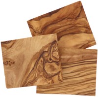 3 X Raclette - Brettchen Untersetzer Raclettebrettchen 10 X 8 Cm Aus Olivenholz