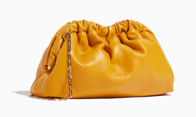 Mansur Gavriel Chain Mini Cloud Clutch - Ochre - NWT