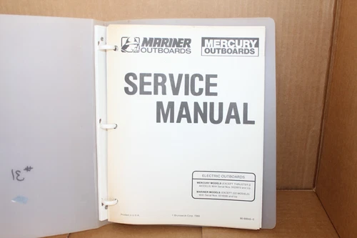 Mercury Mariner Outboard Boat Motor Model Electric Service Manual Read Descript.
