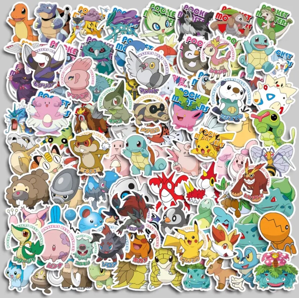 100pc POKEMON GO Pikachu Cartoon Stickers Sticker Decals Decal Merch - US Seller