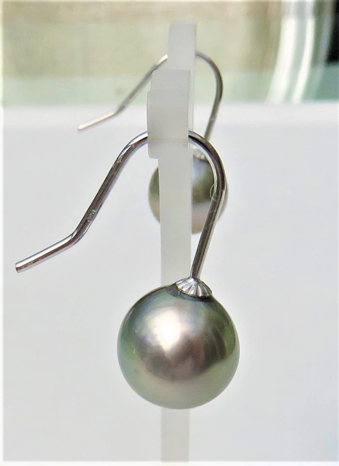 Tahiti Perlen Ohrringe Perlenohrringe Unikat Perlen Ohrringe handgefertigt 4827 - Bild 2 von 4