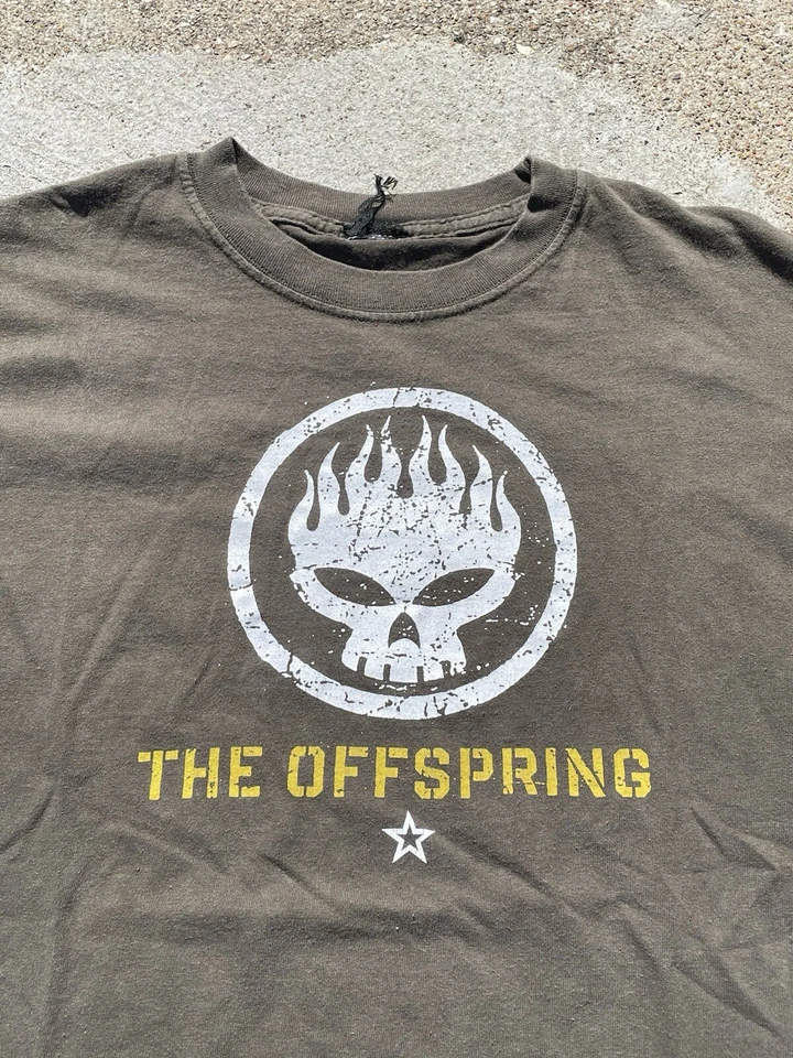 Camiseta The Offspring vintage años 90 verde oliva Foto 2 de 2
