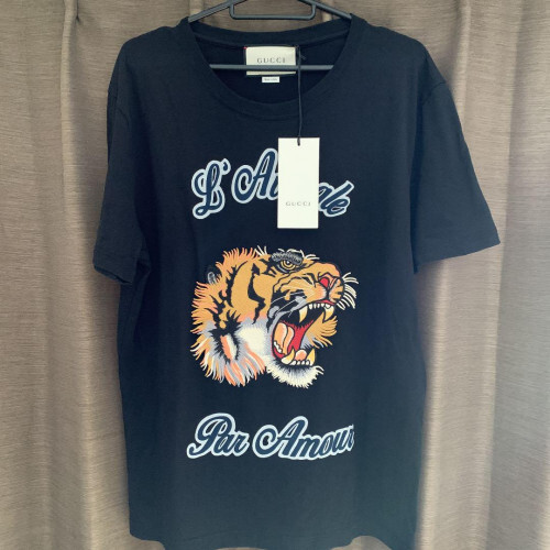 New GUCCI Tiger Embroidered T-shirt | eBay
