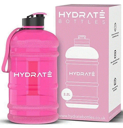 Gym Motivational Water Bottle Sports Time Marking tracker BPA free flip straw - Picture 10 of 16