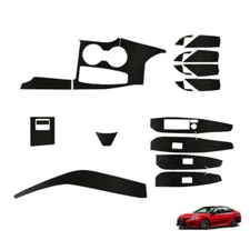 Car Interior Carbon Fiber Decor Kits Cover Trim Sticker For Toyota Camry 2018-20