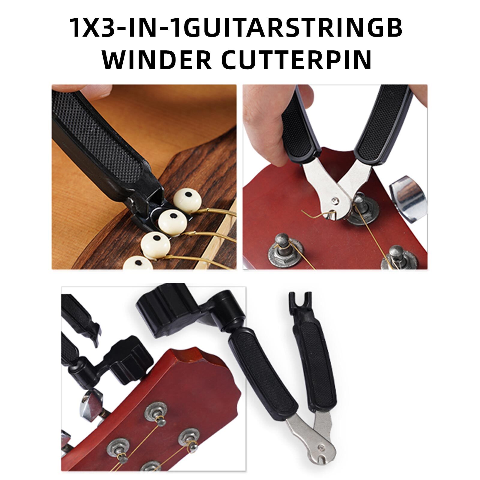 LEKATO 25Pcs Guitar Repair Tool Kit Maintenance Parts For Bass Banjo Ukulele