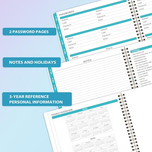 Monthly Planner 2025-2026 - 18 Months Planner from July 2025 to December 2026... - Picture 4 of 7