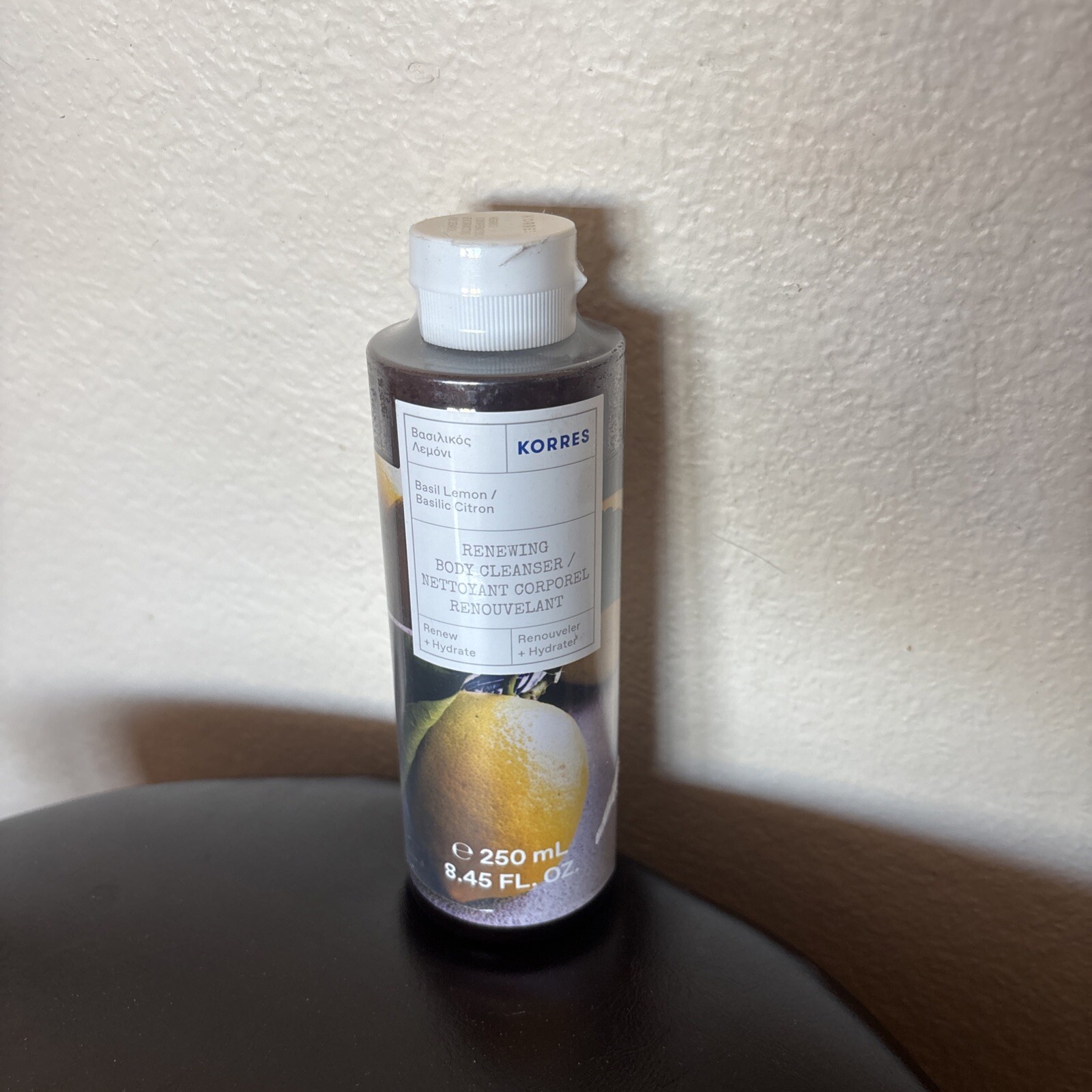 KORRES Basil Lemon Renewing Body Wash 8.45 oz Sealed