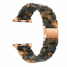Tortoise shell Lines Watch Band Strap for Apple iWatch Series 9 8 7 6 5 4 3 SE 2