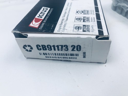 MGB HEAVY DUTY ENGINE MAIN BEARING SET 4 MAIN .020 KING CB91173 20 - Bild 3 von 3