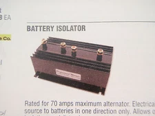 BATTERY ISOLATOR 70AMP 1 ALT 3 BATTERIES 175-01703 PROMARINER MARINE BOAT