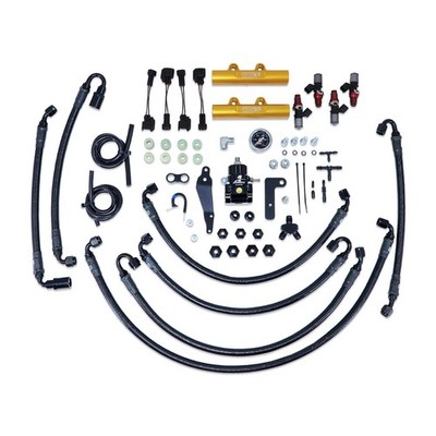 IAG PTFE Flex Fuel System w/ID Injectors,Aeromotive FPR, Fuel Rails for Subaru