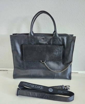 Micmacbags Mendoza Leather Shoulder Laptop Bag