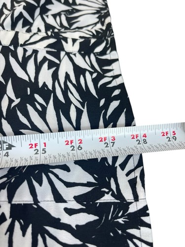 Top Maggie Barnes donna 1x nero bianco stampa floreale astratta bottoni davanti 18/20W - Foto 9 di 13
