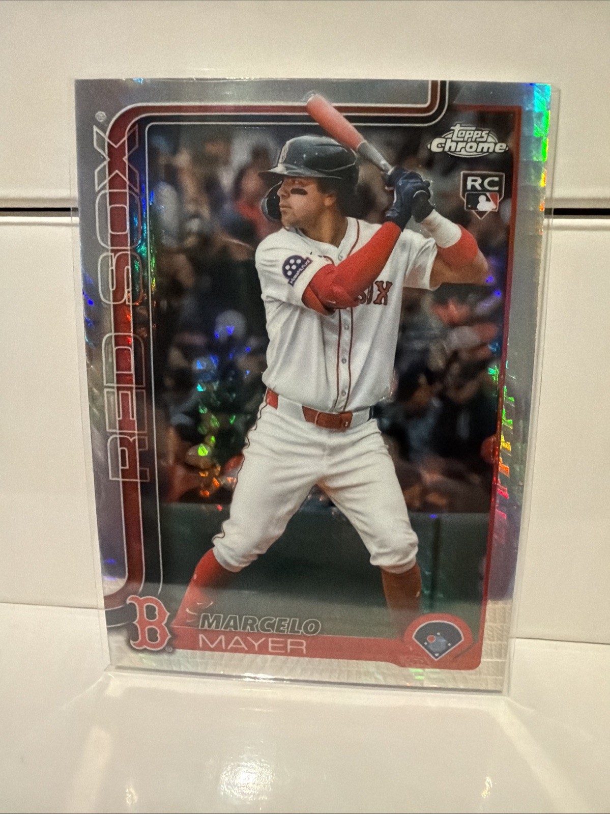 2025 Topps Chrome Update Series - Marcelo Mayer #USC9 Prism Refractor (RC)