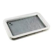  Replacement Inner & Outer Radius RV Entry Door Window Frame, with Seal White