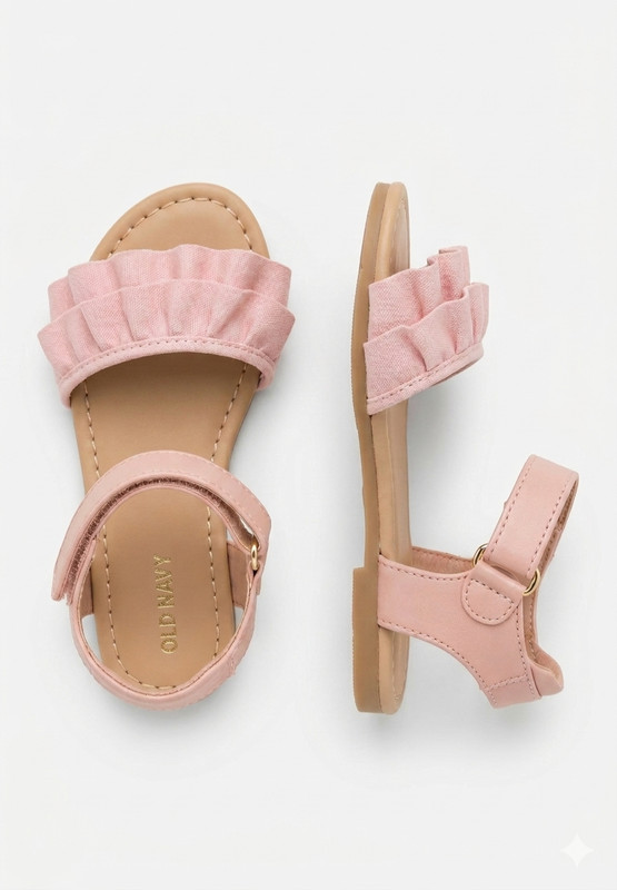 Old Navy Powder Pink Fancy Toddler Girls Sandals Sandal Dressy Size 5 New NWT