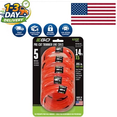 Twisted String Trimmer Lines 5-Pack - Achieve Expert Results with EGO Trimmers