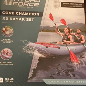 Hydro Force Cove Champion X2 Kayak Set Inflatable Kayak 10ft 10in x 35in