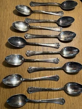 SET OF 12 VTG BSF 90 PLATURA GERMANY TEASPOONS 🍵
