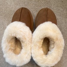 UGG Women  s Sheepskin Lined Slip-On Bootie Slippers US 9 EU 40