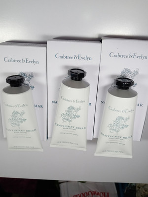 Crabtree & Evelyn Lot of 3 Nantucket Briar Hand Therapy 3x100g/3.5oz NIB