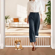 Dog Gate - 10" Tall Puppy Safety Pet Gates Easy to Step Over, Short Dog Gates...