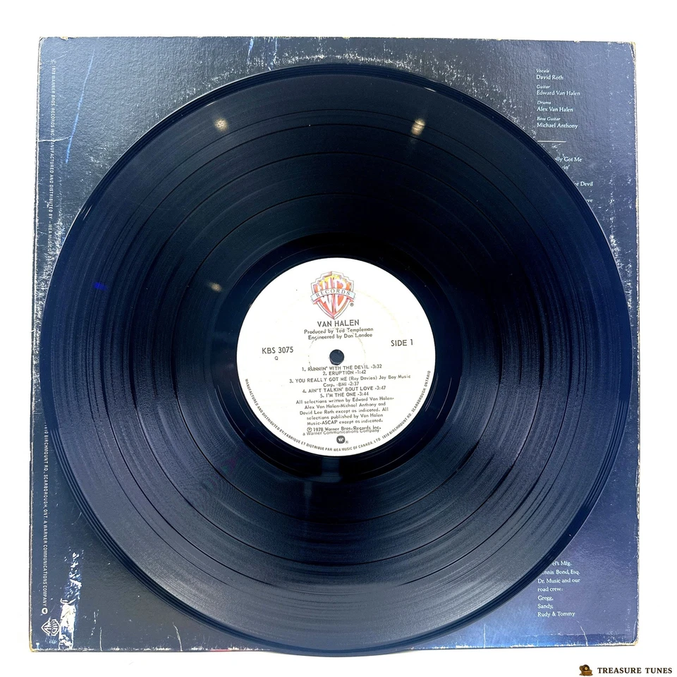 Van Halen – Van Halen Vinyl (LP, Album) KBS 3075 - Image 4 of 4