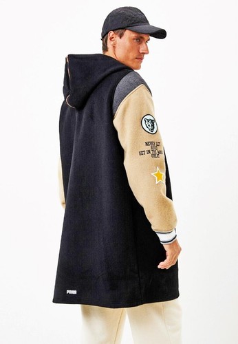 Abrigo Puma Signature Para Hombres M Chaqueta Capucha Universitario Invierno Largo Parka Negro $300 NUEVO - Imagen 5 de 7