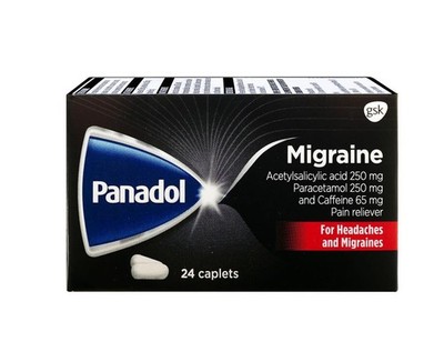 Panadol Migraine (24 Caplets), for Headaches and Migraines, Pain Reliever